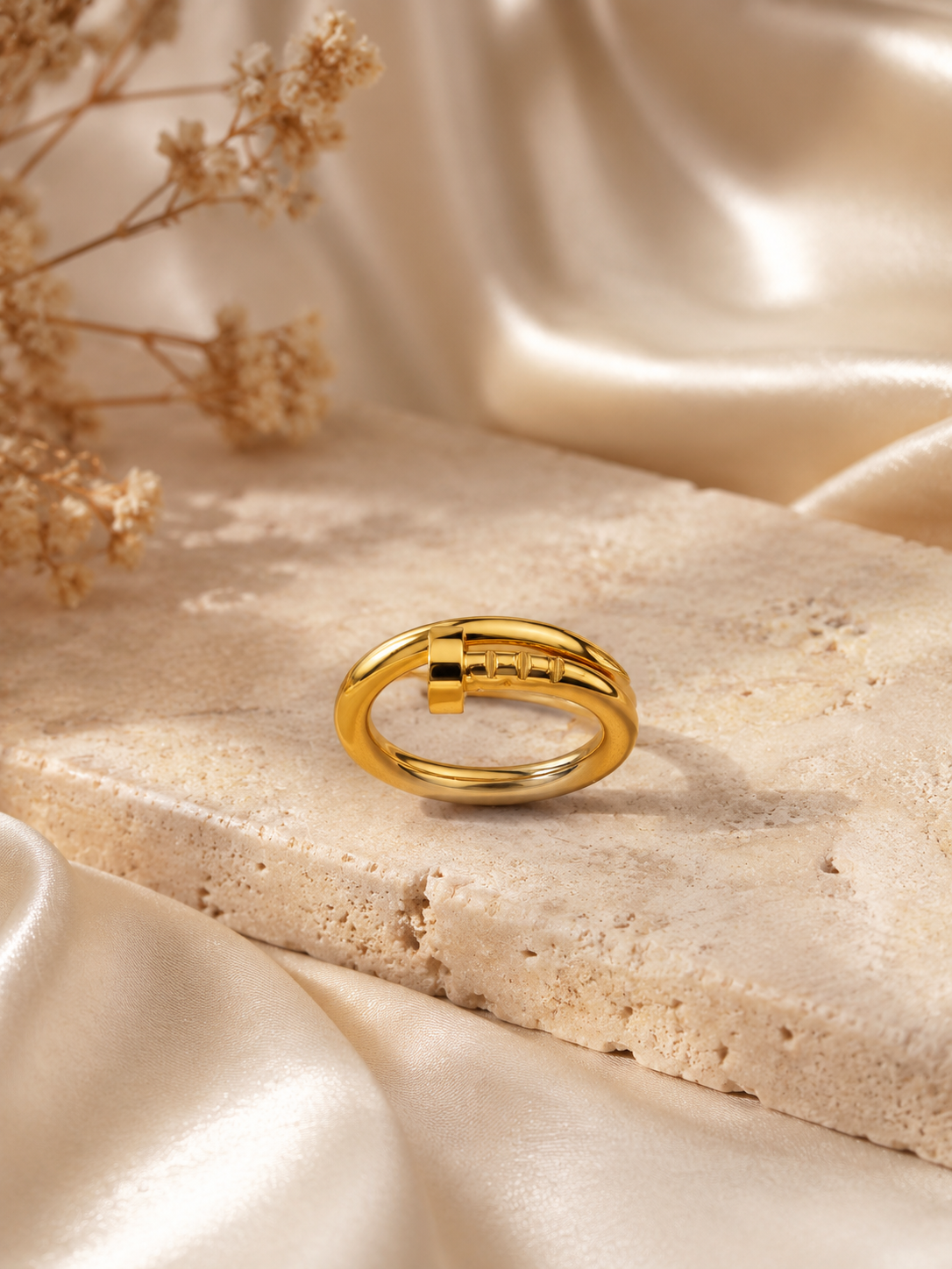 Minimalist Gold Nail Ring